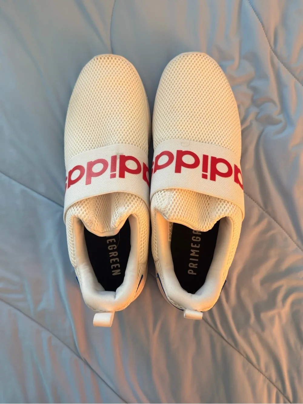 adidas White and Black Slip-In Athletic Shoe